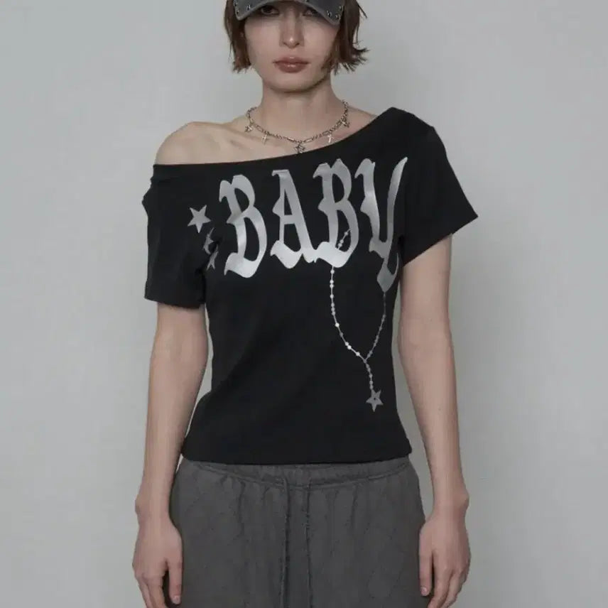 [SOLD OUT] 셋업이엑스이 baby neck top black
