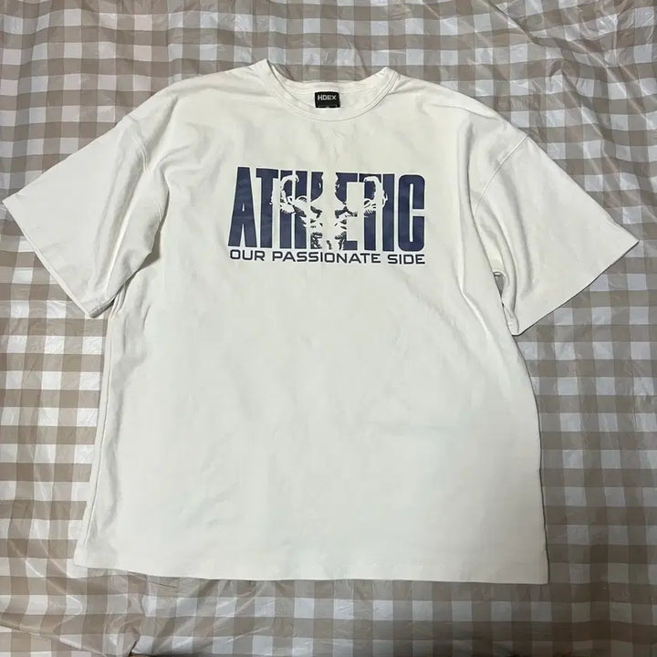 [BUNJANG] Hadex Athletic Half-Sleeve T-Shirt White M / 하덱스 애슬레틱 반팔 M 에이치덱스 반팔티 화이트 95