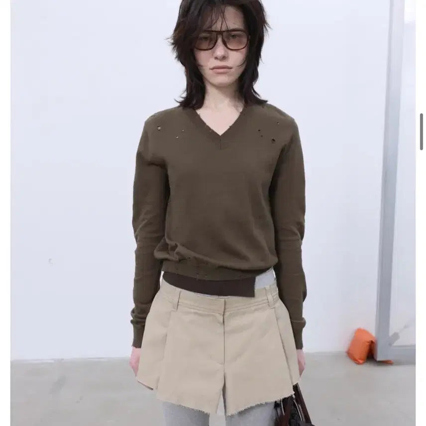 [BUNJANG] LCDC Layered Cotton Skirt Beige / 엘씨디씨 티엠 LCDC 레이어드 코튼 스커트 베이지 새상품