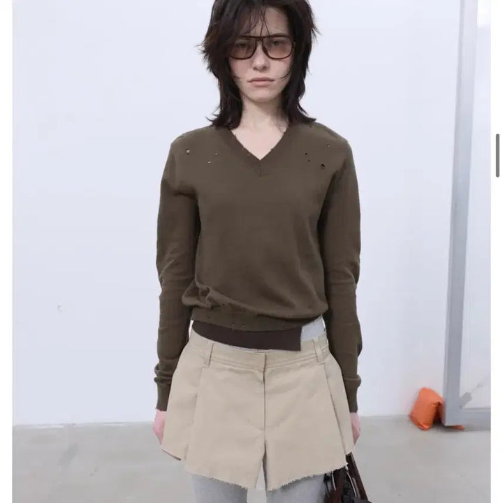 [BUNJANG] LCDC Layered Cotton Skirt Beige / 엘씨디씨 티엠 LCDC 레이어드 코튼 스커트 베이지 새상품