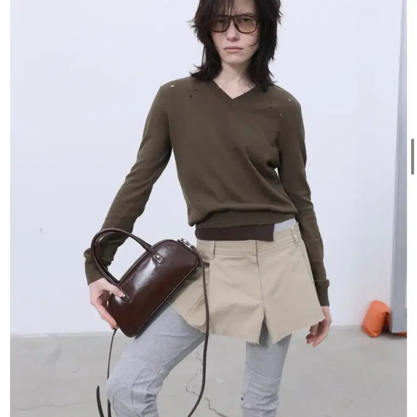 [BUNJANG] LCDC Layered Cotton Skirt Beige / 엘씨디씨 티엠 LCDC 레이어드 코튼 스커트 베이지 새상품
