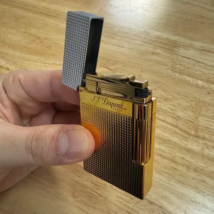 [BUNJANG] Dupont Style Lighter Gold &amp; Silver / 듀퐁 스타일 라이터 골드 &amp; 실버 (상태 최상)