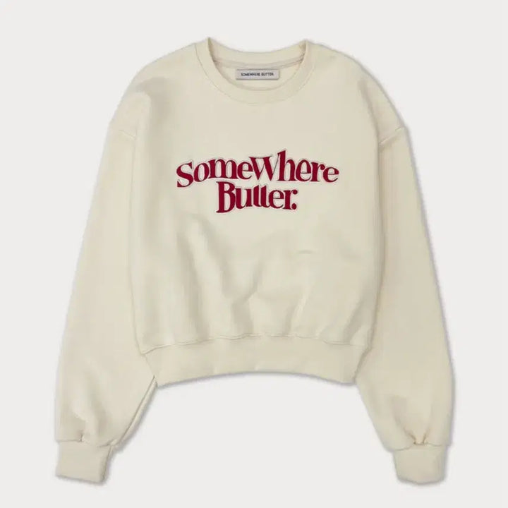 [BUNJANG] Somewhere Better Logo Sweatshirt Cream / 썸웨어버터 맨투맨 크림 아이보리 버터 sweatshirt cream