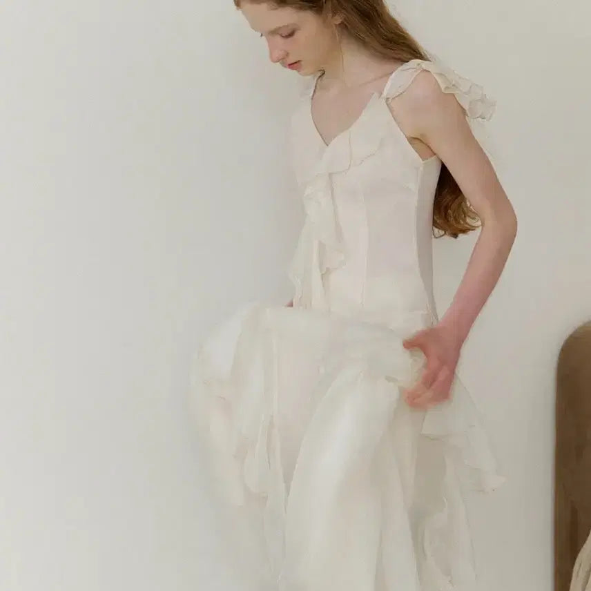 [BUNJANG] Cincidence Romantic Long Dress / 신스덴 로맨티크 롱원피스