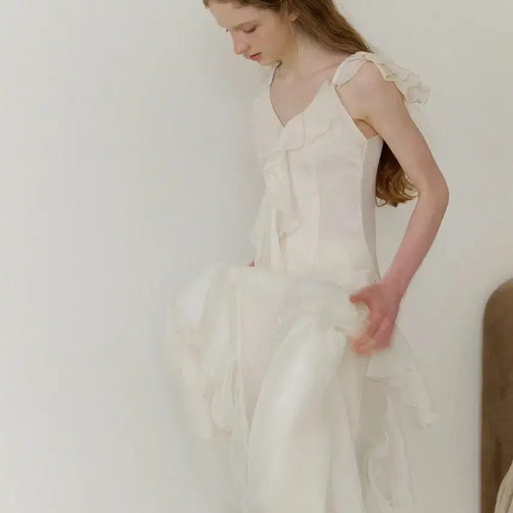 [BUNJANG] Cincidence Romantic Long Dress / 신스덴 로맨티크 롱원피스