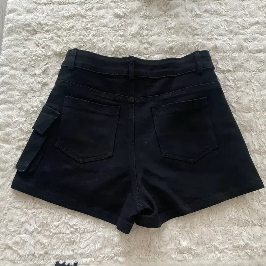 [BUNJANG] Black Wrap Skort Shorts / 블랙 반바지 숏팬츠 랩스커트