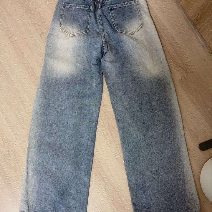 [BUNJANG] Vintage Washed Wide Denim Pants / 빈티지 워싱 와이드 데님