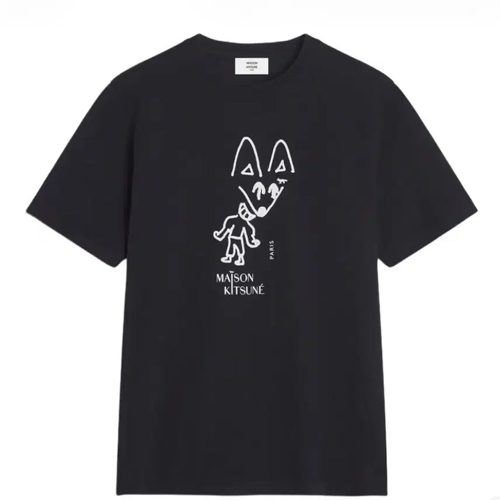 [BUNJANG] 메종 키츠네 파티 폭스 컴포트 티셔츠 블랙 [L,XL] / 메종 키츠네 파티 폭스 컴포트 티셔츠 블랙 [L,XL]