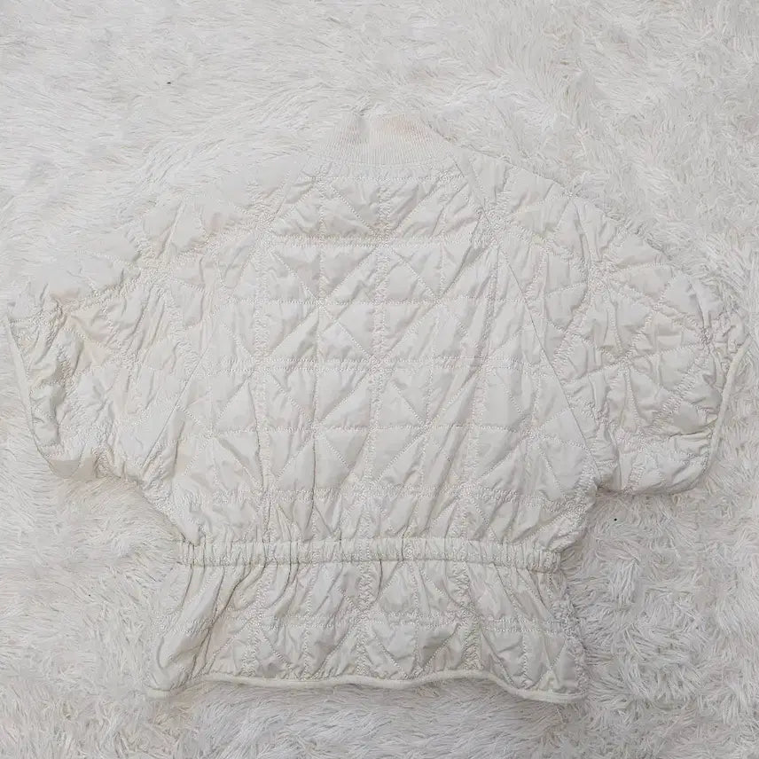 [BUNJANG] Hacie Quilting Short Sleeve Jacket Ivory S / HACIE 퀼팅 반팔 자켓 아이보리 S