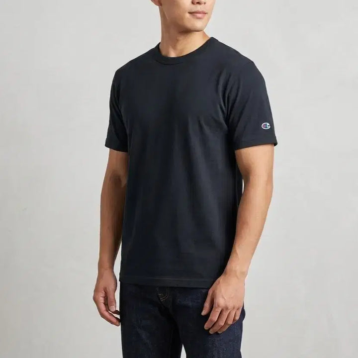 [BUNJANG] Champion Round Neck Short Sleeve T-Shirt (Size 100) / [100]챔피온 반팔 라운드티