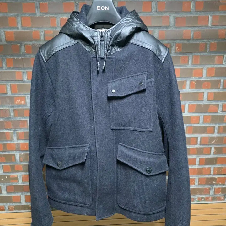 [BUNJANG] Stone Island Panno Speciale Wool Nylon Hooded Jumper - Archive Grade (L) / [S급 아카이브] 스톤아일랜드 판노 스페셜레(Panno Special)