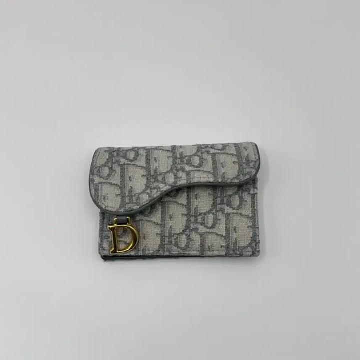 [BUNJANG] Dior Oblique Saddle Card Holder Grey / [정품] 디올 오블리크 새들 카드 지갑