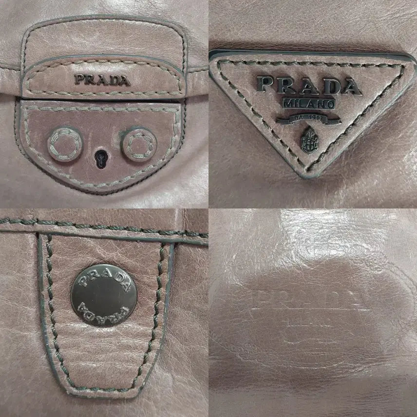 [BUNJANG] Prada Leather Flap Briefcase Tote Shoulder Bag 2-Way / 프라다 레더 플랩 브리프케이스 토트백 숄더백 2way