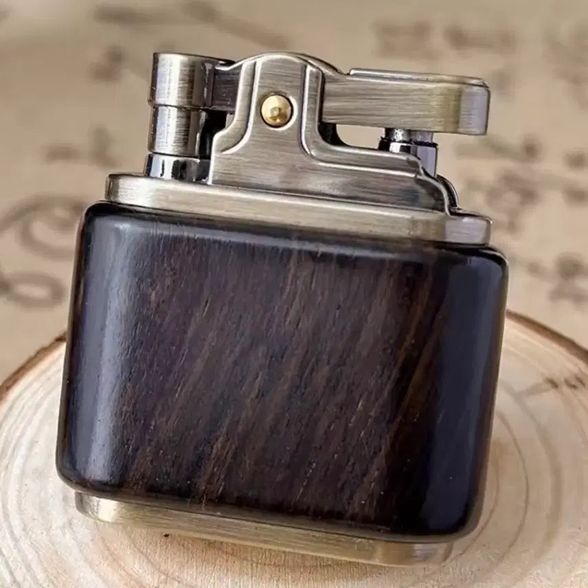 [BUNJANG] ZORRO Brass &amp; Wood Lighter / 고급 엔틱 황동 &amp; 우드 라이터 (미사용 새제품)