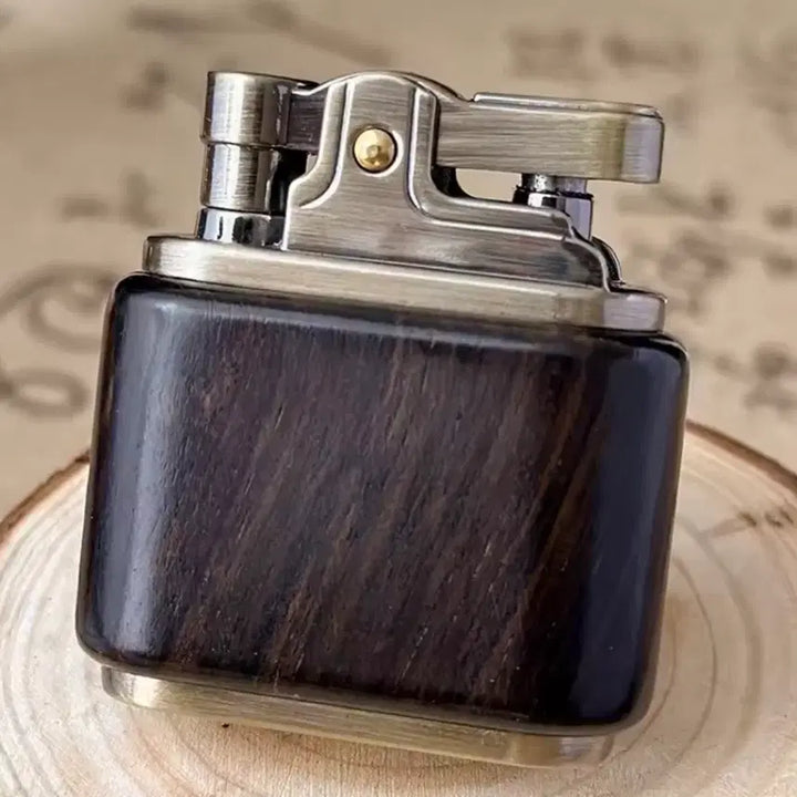 [BUNJANG] ZORRO Brass &amp; Wood Lighter / 고급 엔틱 황동 &amp; 우드 라이터 (미사용 새제품)