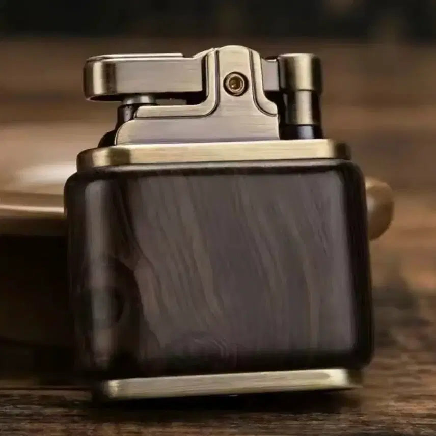 [BUNJANG] ZORRO Brass &amp; Wood Lighter / 고급 엔틱 황동 &amp; 우드 라이터 (미사용 새제품)