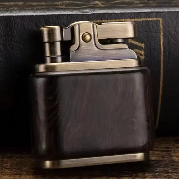 [BUNJANG] ZORRO Brass &amp; Wood Lighter / 고급 엔틱 황동 &amp; 우드 라이터 (미사용 새제품)