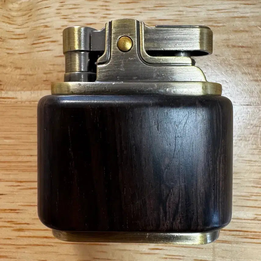 [BUNJANG] ZORRO Brass &amp; Wood Lighter / 고급 엔틱 황동 &amp; 우드 라이터 (미사용 새제품)