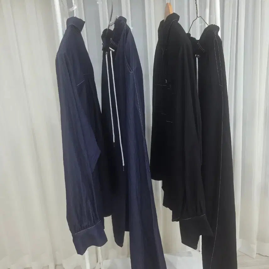 [BUNJANG] Andy Shirt and Pants Set (Black, Navy) / 앤디셔츠팬츠세트(블랙,네이비2세트있음~벨201,마리언니등판매상품!)