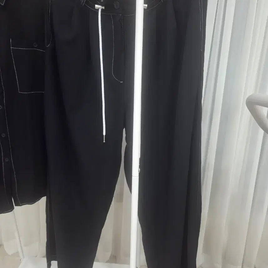 [BUNJANG] Andy Shirt and Pants Set (Black, Navy) / 앤디셔츠팬츠세트(블랙,네이비2세트있음~벨201,마리언니등판매상품!)
