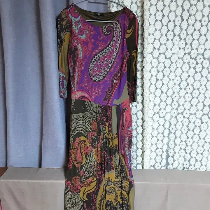 [BUNJANG] Etro Paisley Pattern Long Dress / ETRO 에트로 페이즐리 패턴 원피스 44(유럽)