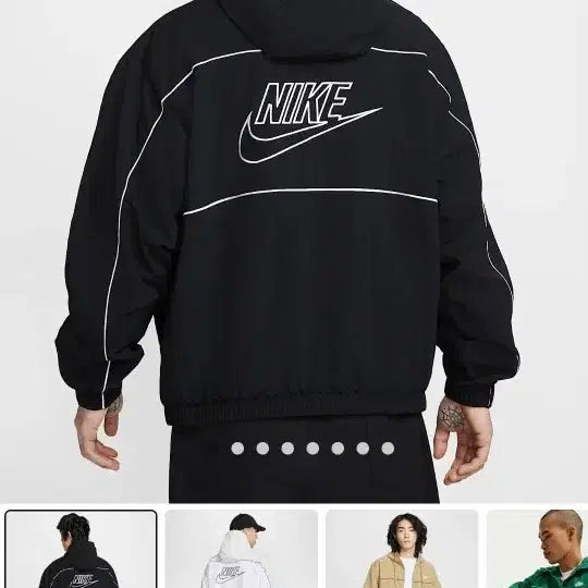 [BUNJANG] Nike Club Hooded Windbreaker Jacket (Large) / 나이키 클럽 후드 바람막이(L)/(100)