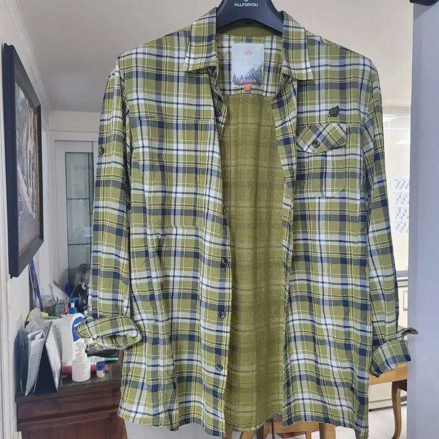 [BUNJANG] Lafuma Check Shirt 100 / 라푸마 체크 남방 100