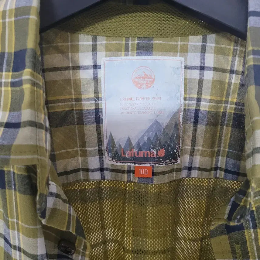 [BUNJANG] Lafuma Check Shirt 100 / 라푸마 체크 남방 100