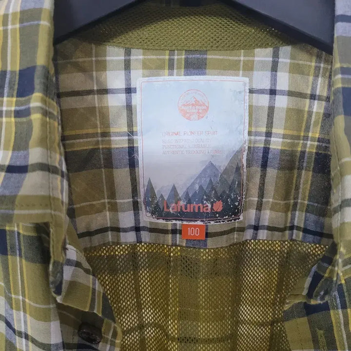 [BUNJANG] Lafuma Check Shirt 100 / 라푸마 체크 남방 100