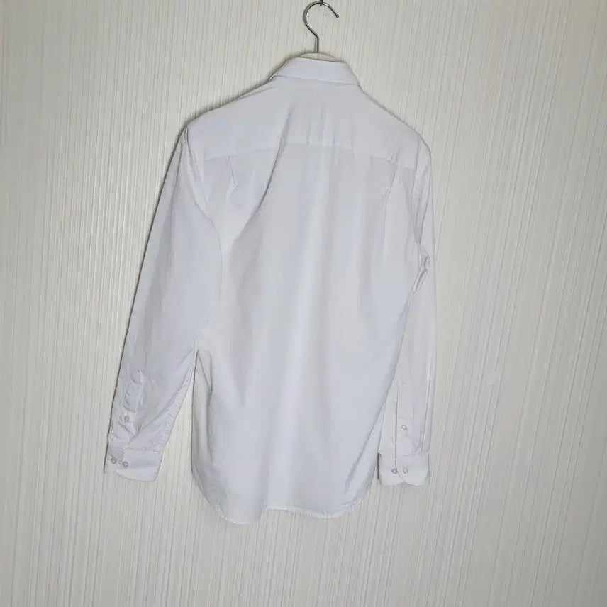 [BUNJANG] Lacoste White Slim Fit Oxford Shirt / 95_라코스테 셔츠 화이트 슬림핏 그레이크록