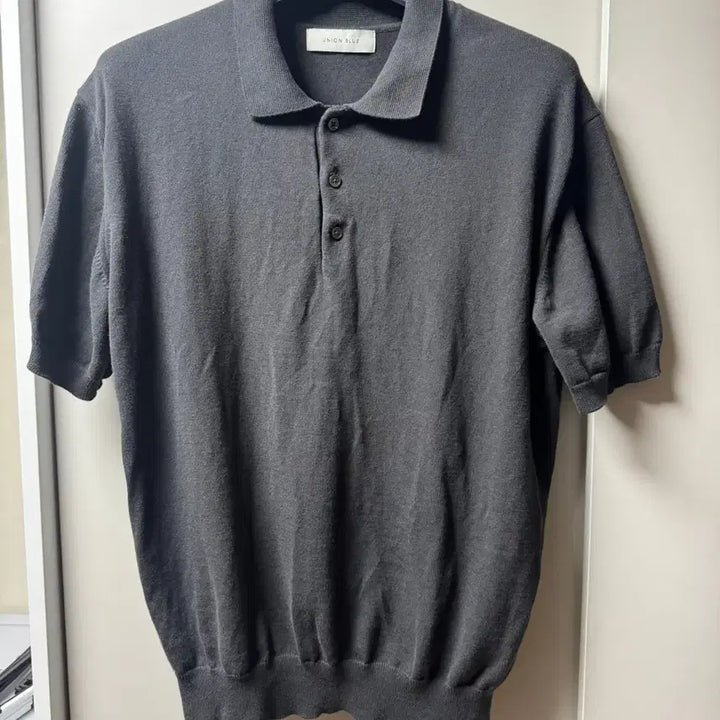 [BUNJANG] Unionblue Hard Twist Polo Shirt (Graphite) - Size L / 유니온블루 하드 트위스트 카라티 L사이즈 그래파이트 팝니다