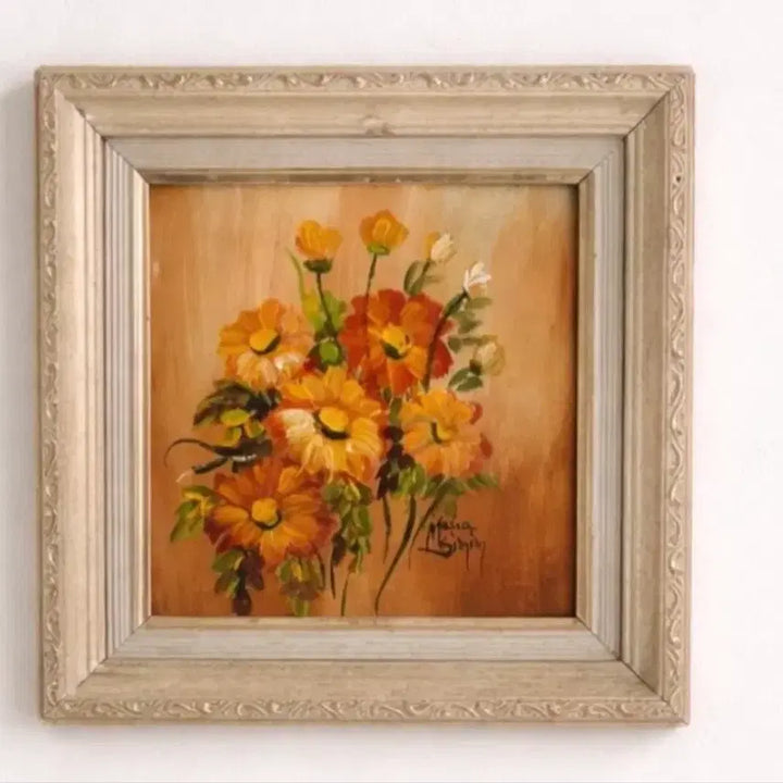 [BUNJANG] Vintage Oil Painting in White Frame / 빈티지 유화 액자 1930년대 작품