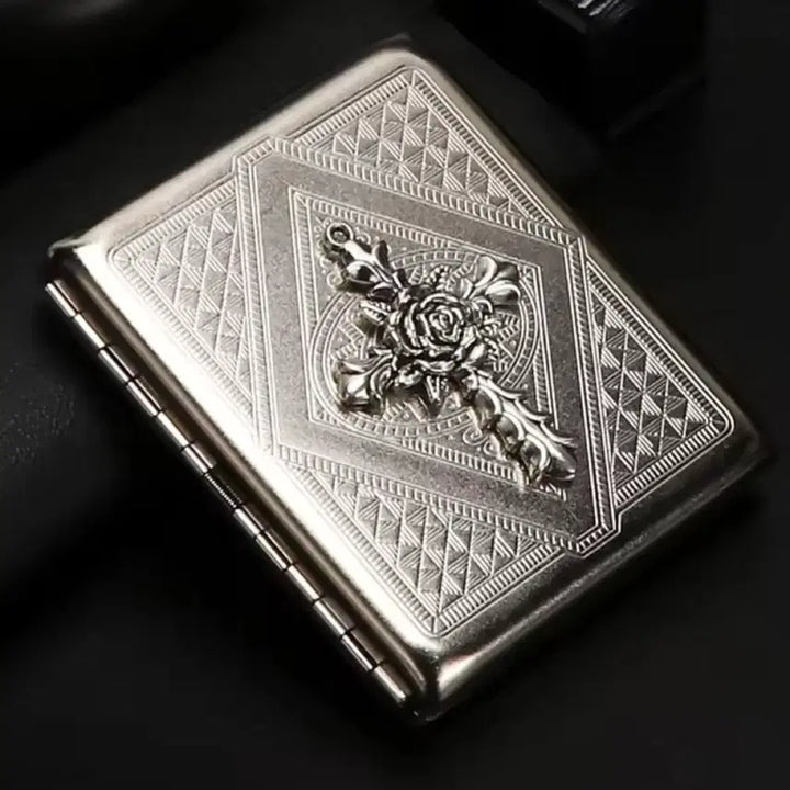 [BUNJANG] Metal Cross Cigarette Case / 메탈 십자가 ㄷㅂ 케이스 (미사용 새제품)