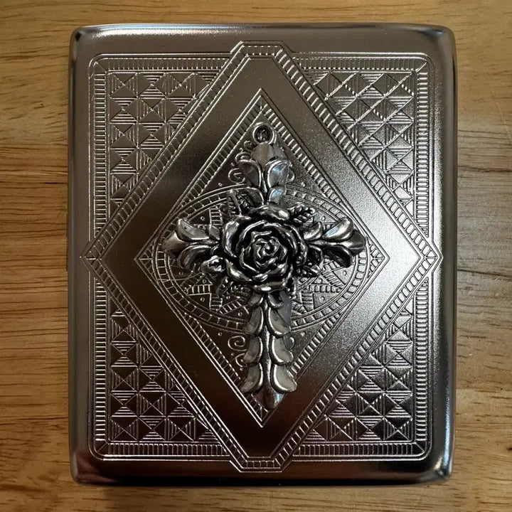 [BUNJANG] Metal Cross Cigarette Case / 메탈 십자가 ㄷㅂ 케이스 (미사용 새제품)