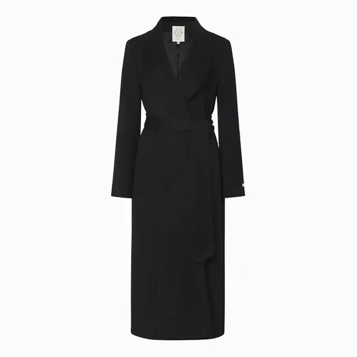 [BUNJANG] GRACE U Carol Shawl Collar Handmade Coat (Black, XS-S) / [실크]그레이스유 캐롤 숄 카라 핸드메이드 코트(블랙,XS-S)