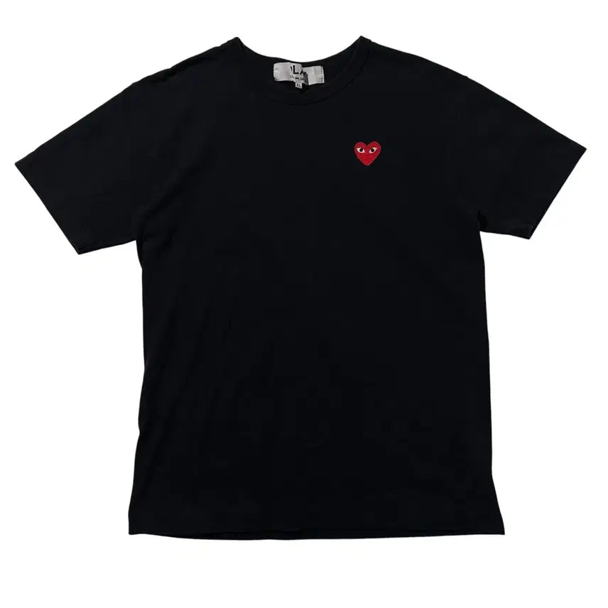 [SOLD OUT] [XL,매장판] 꼼데가르송 플레이 하트와펜 반팔 티셔츠 블랙