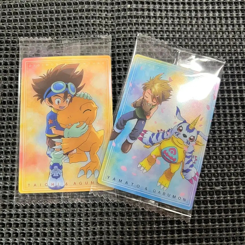 [SOLD OUT] 디지몬 어드벤처 웨하스 카드 태일&amp;아구몬 매튜&amp;파피몬