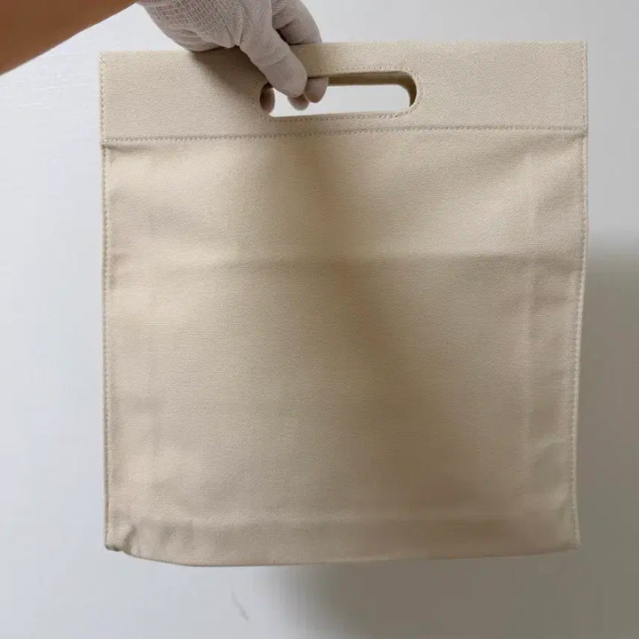 [BUNJANG] Dior White Canvas Tote Bag / 토트백 쇼핑백 화이트 캔버스백