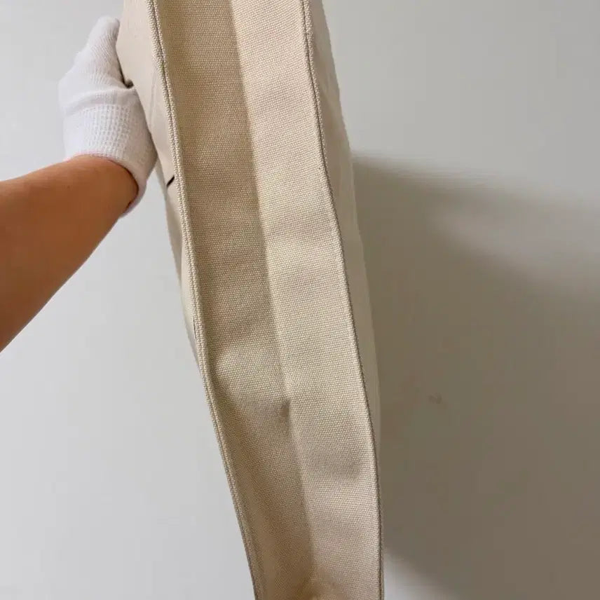 [BUNJANG] Dior White Canvas Tote Bag / 토트백 쇼핑백 화이트 캔버스백