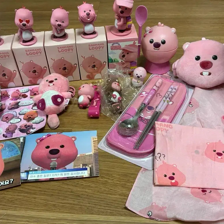 [BUNJANG] Zanmang Loopy Figure Doll Goods Set / 잔망루피 피규어 인형 굿즈 세트