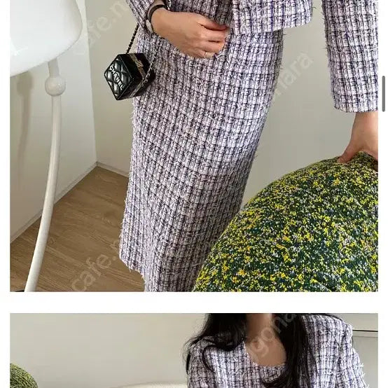 [SOLD OUT] 라밤바룸 커브 트위드 셋업