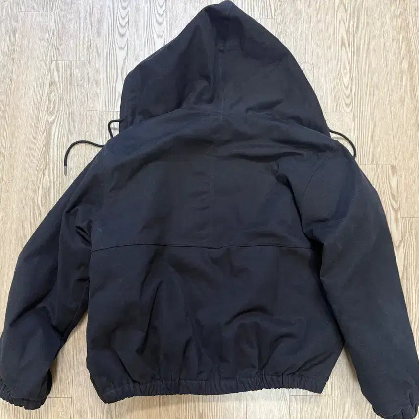 [BUNJANG] Massnoun Peach Work Hood Reversible Jumper Black / [M] 매스노운 피치 워크 후드 리버시블 점퍼 블랙