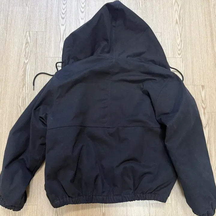 [BUNJANG] Massnoun Peach Work Hood Reversible Jumper Black / [M] 매스노운 피치 워크 후드 리버시블 점퍼 블랙