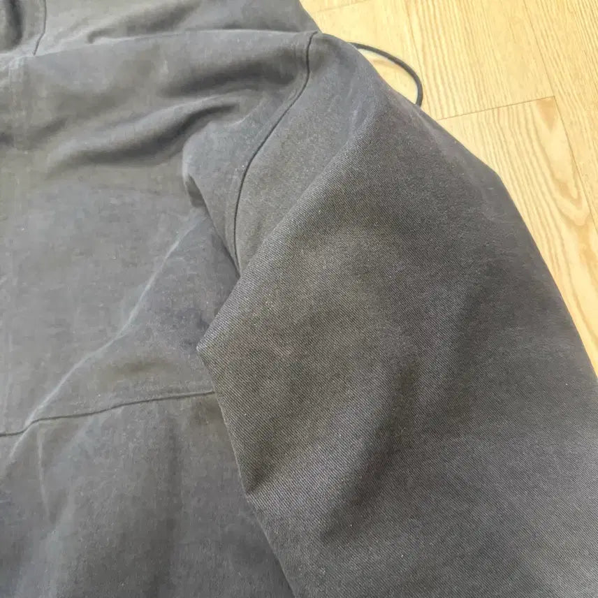 [BUNJANG] Massnoun Peach Work Hood Reversible Jumper Black / [M] 매스노운 피치 워크 후드 리버시블 점퍼 블랙