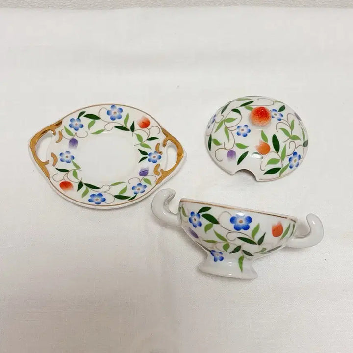 [BUNJANG] Vintage Miniature Tureen - 1960s Gino Italy Porcelain / 빈티지 미니어처 튜린