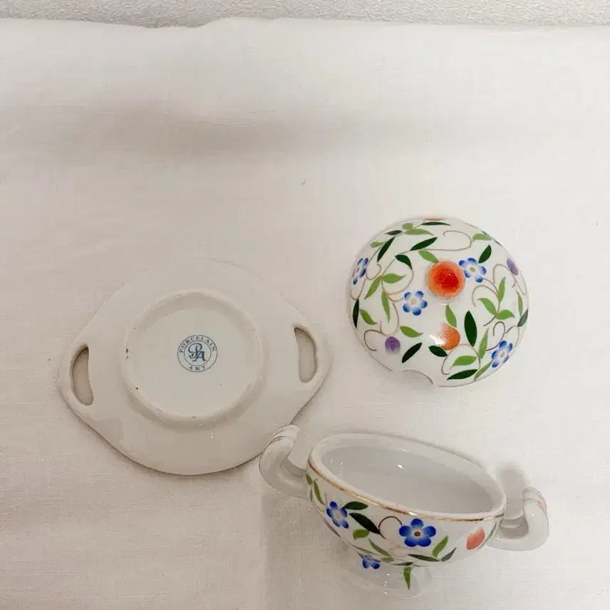[BUNJANG] Vintage Miniature Tureen - 1960s Gino Italy Porcelain / 빈티지 미니어처 튜린