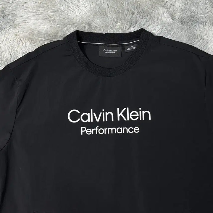 [BUNJANG] Calvin Klein Woven Short Sleeve T-Shirt Black / CK 캘빈클라인 우븐 반팔 블랙