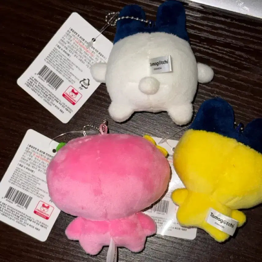 [BUNJANG] Tamagotchi Plush Set (3 pieces) / 다마고치 인형 3개 세트