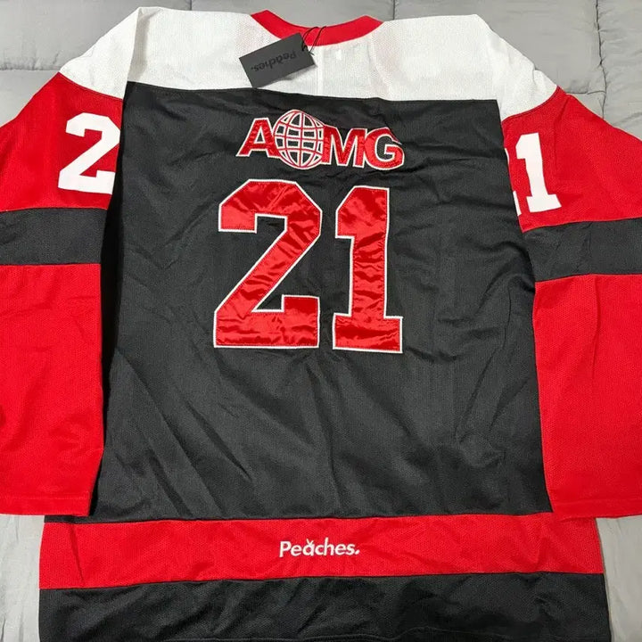 [BUNJANG] Peaches X AOMG Rugby Jersey (L) - New / 피치스 X 에이오엠지 PEACHES X AOMG 럭비 져지 L 새상품