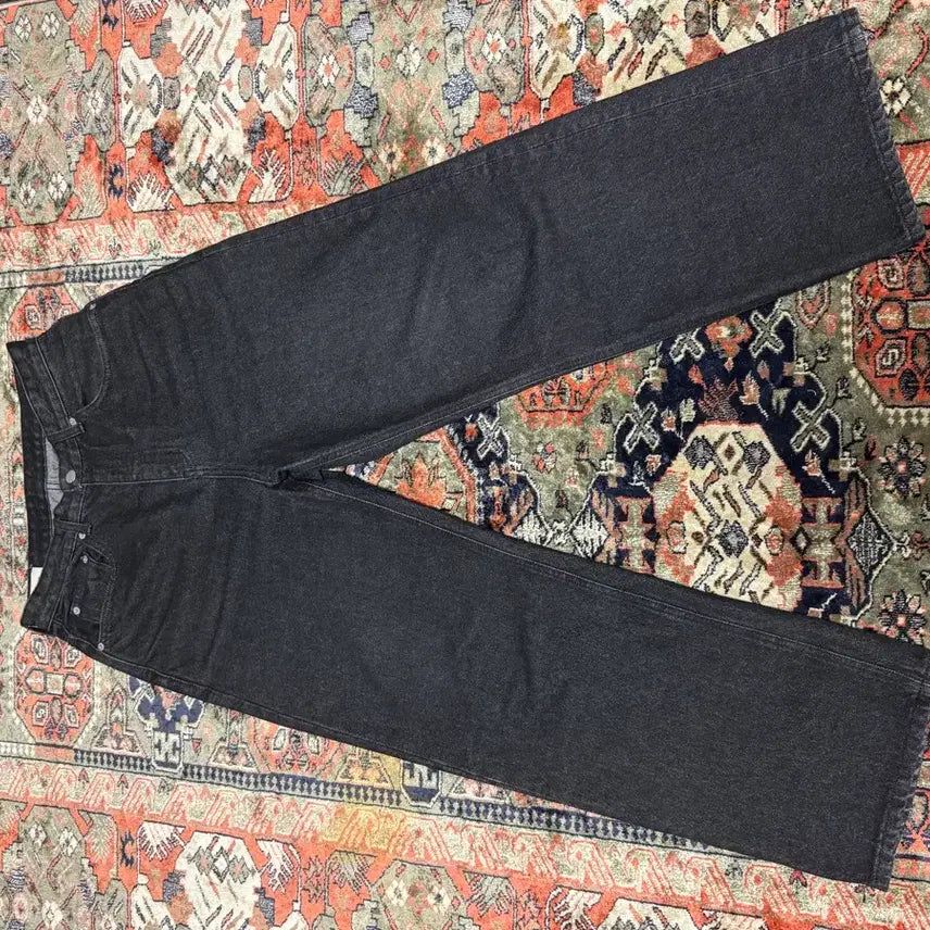 [BUNJANG] In The Raw 5pk Wide Tapered Pants Black 1 / 인더로우 5pk 와이드 테이퍼드 팬츠 블랙 1 사이즈